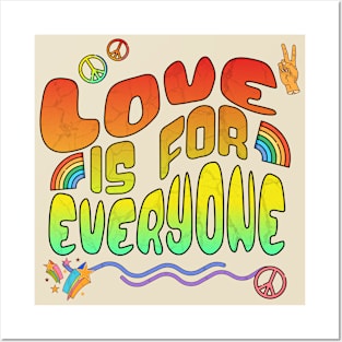 Love is For Everyone - Retro Pride Posters and Art